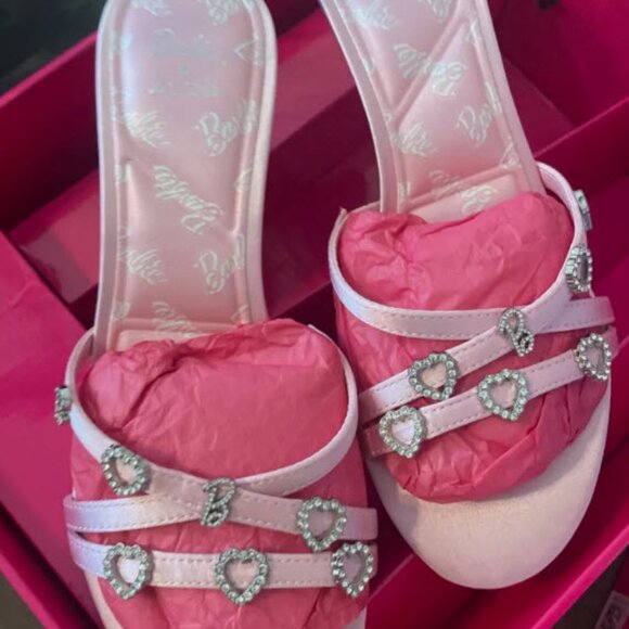 New BARBIE ALDO Barbiemule Low Heel Pink Size 6 - Picture 4 of 6